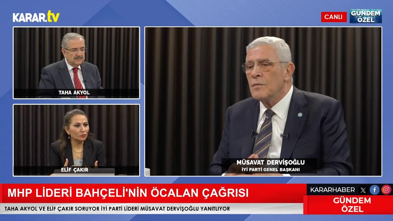 Genel Başkanımız Sayın Müsavat Dervişoğlu, Elif Çakır ve Taha Akyol’un sorularını yanıtlıyor…