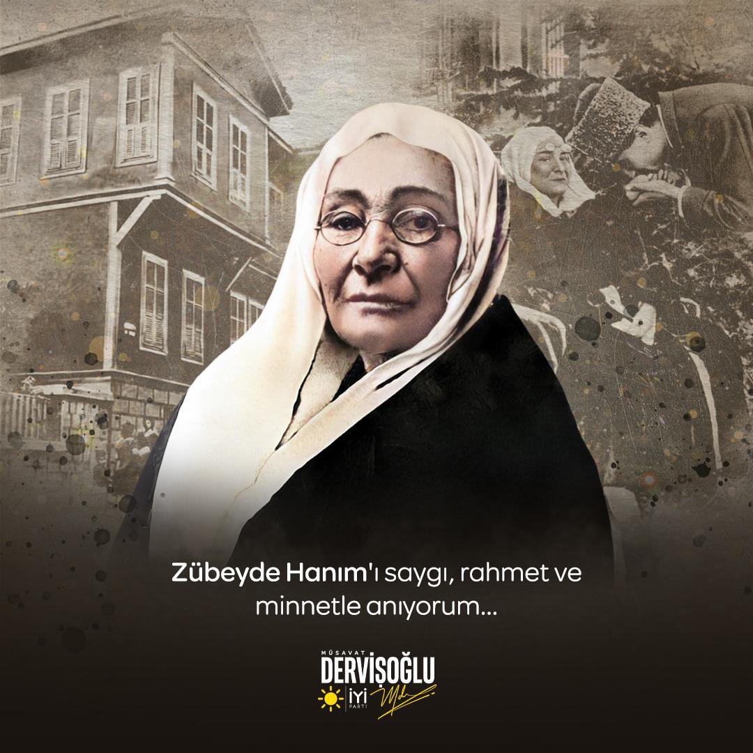 Gazi Mustafa Kemal Atatürk’ün annesi ZübeydeHanım’ı saygı, rahmet ve minnetle anıyoruz