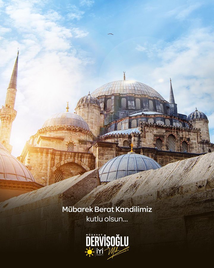 Müsavat Dervişoğlu: Berat Kandilimiz Mübarek olsun
