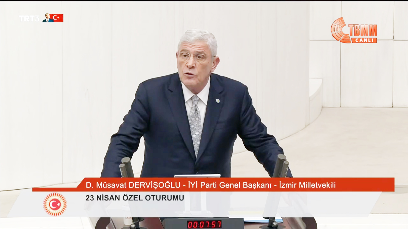 Genel Başkan Müsavat Dervişoğlu 23 Nisan Ulusal Egemenlik ve Çocuk Bayramı, TBMM Özel Oturumunda konuştu