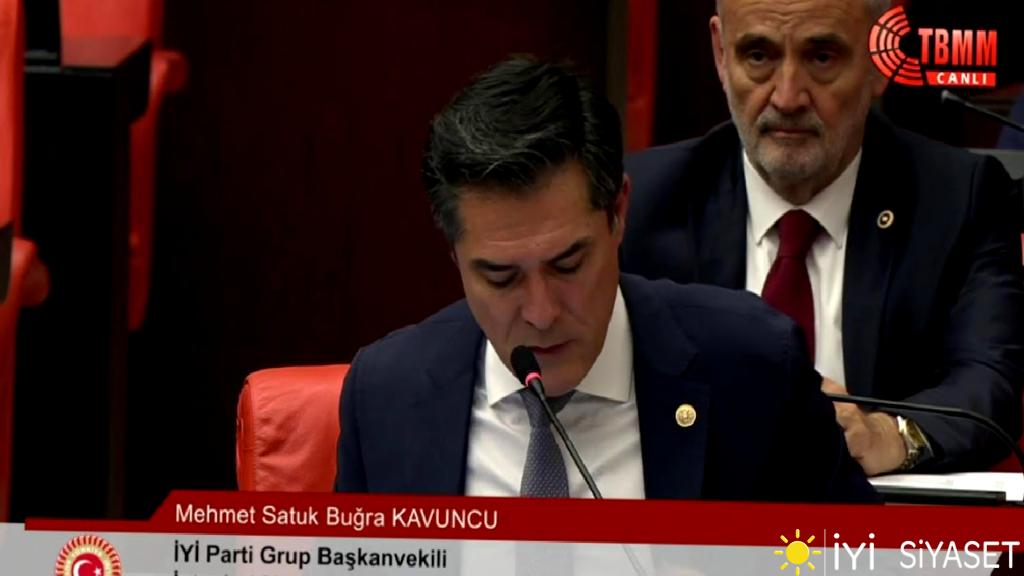 Grup Başkan Vekilimiz Buğra Kavuncu TBMM Genel Kurulu’nda gündeme dair açıklamalarda bulundu