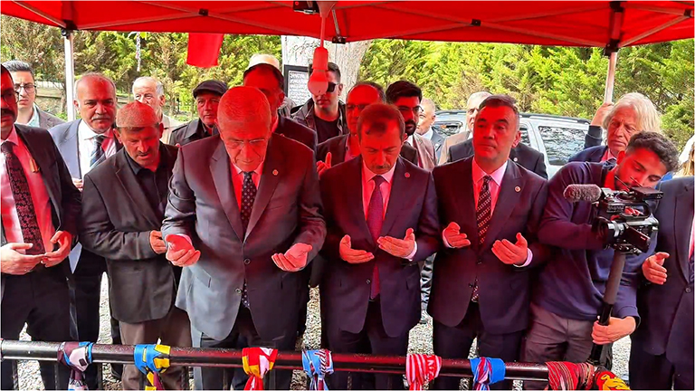 Dervişoğlu, Kuzeyin Oğlu Volkan Konak’ın kabrini ziyaret etti