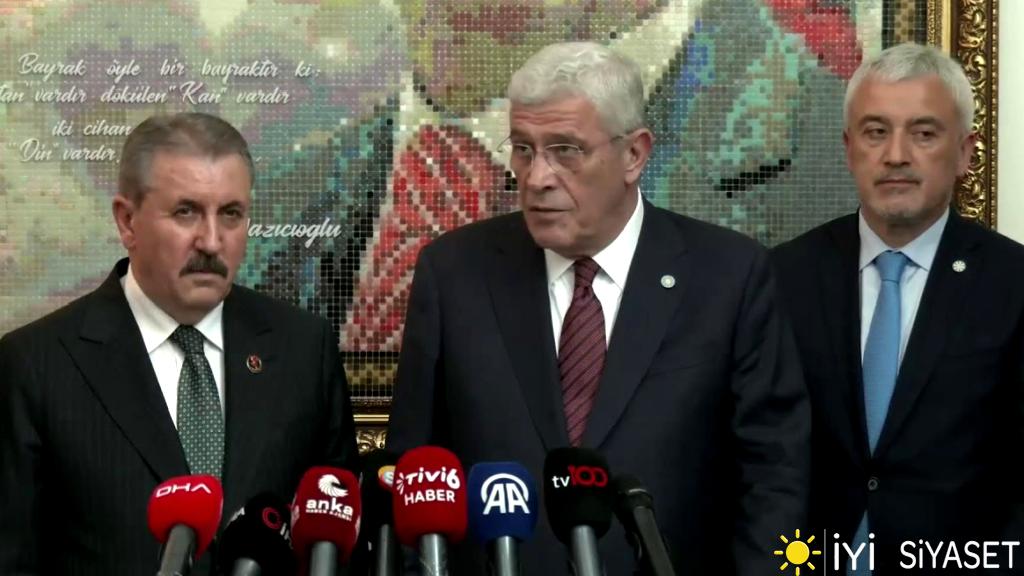 Genel Başkanı Müsavat Dervişoğlu, BBP Genel Başkanı Mustafa Destici ile açıklama da bulundu