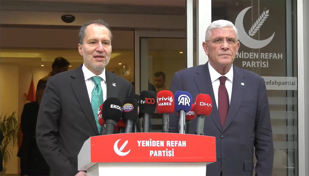 İYİ Parti Genel Başkanı Müsavat Dervişoğlu ve YRP Genel Başkanı Fatih Erbakan’ın ortak açıklama yaptı