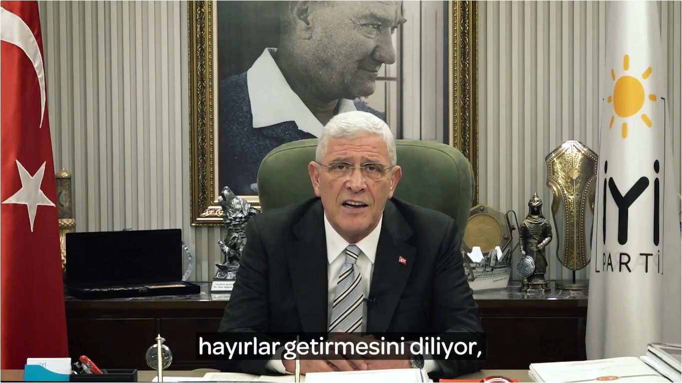 İYİ Parti Genel Başkanı Müsavat Dervişoğlu Kurban Bayramı için Video Mesaj yayımladı